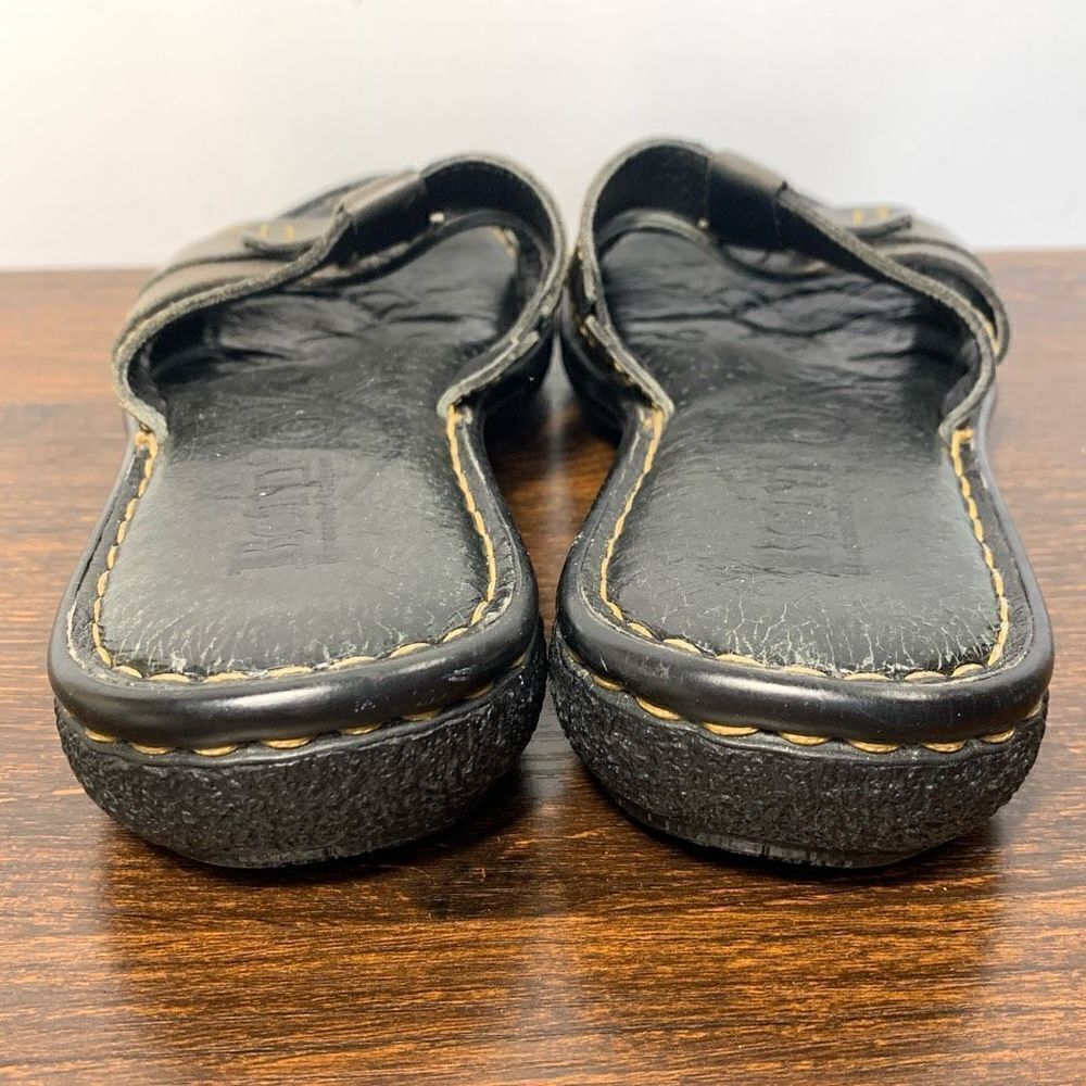 Born black, brown leather slide size 8/9.5” - Picture 4 of 8